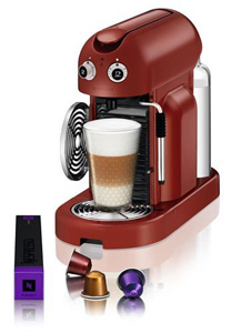 Nespresso Maestria capsule espresso machine in Red