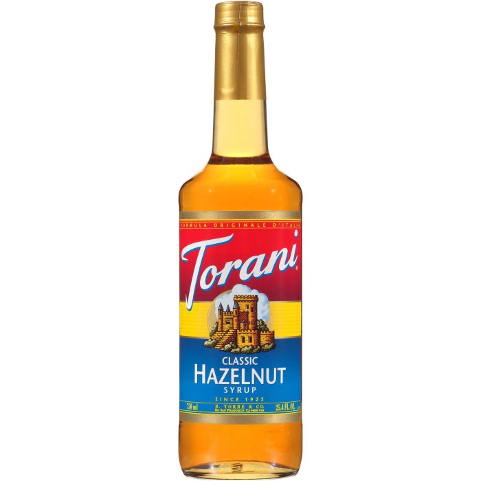 Torani Classic Hazelnut Syrup 750 ml Bottle