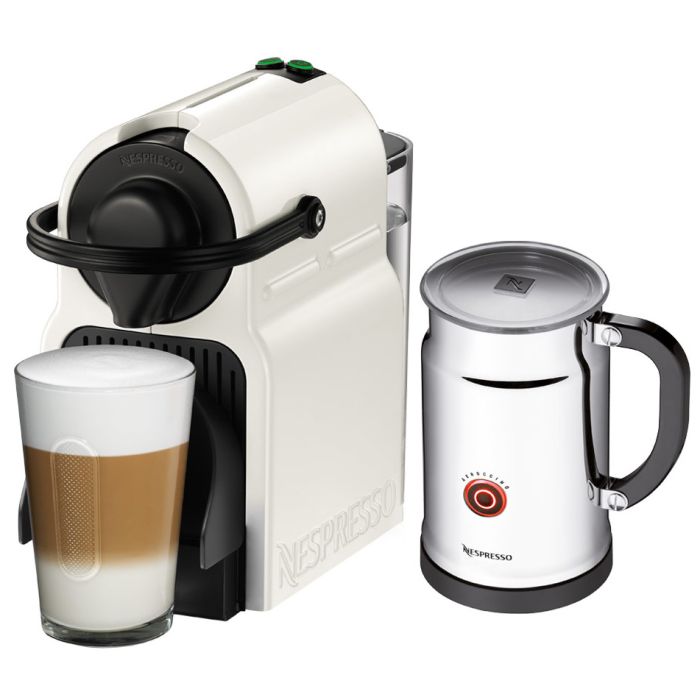 Nespresso Inissia Bundle & Aeroccino Milk Frother 1st in Coffee