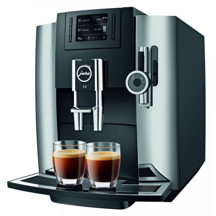 Jura E8 Chrome Jura E8 Automatic Coffee Machine 1st in Coffee