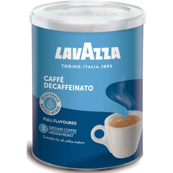 Lavazza DEK Decaf Coffee Arabica Blend Coffee 8 oz Coffee Tin