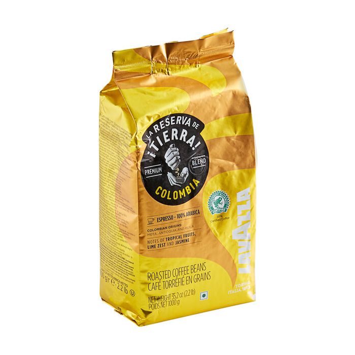 Lavazza Tierra Colombia Espresso Coffee, Rainforest Alliance certified ...