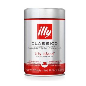 Illy Espresso Classico - Fine Grind Medium Roast - Case of 6