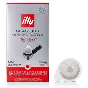 Illy Classico Espresso Pods Medium Roast  - Box of 18
