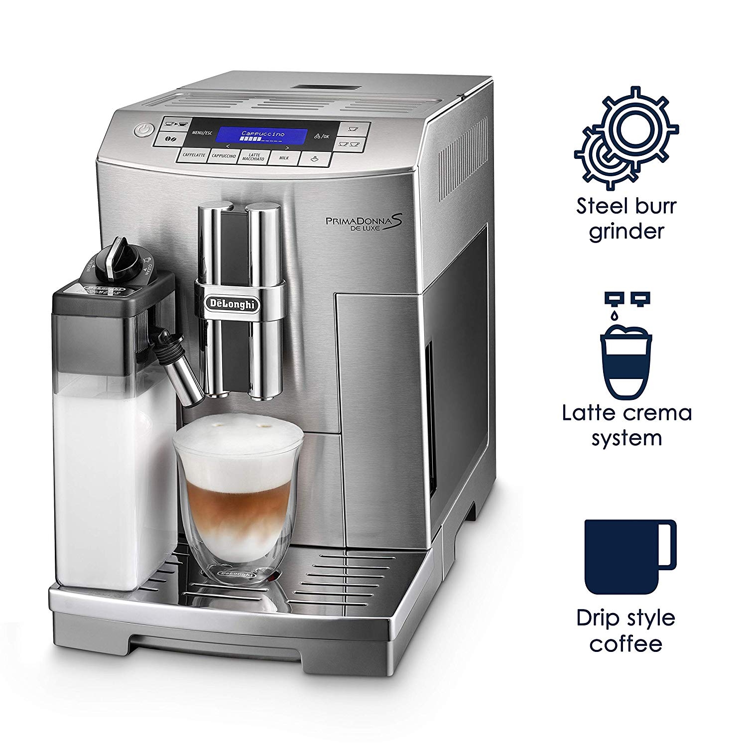 DeLonghi PrimaDonna S De Luxe | PrimaDonna Coffee Machine