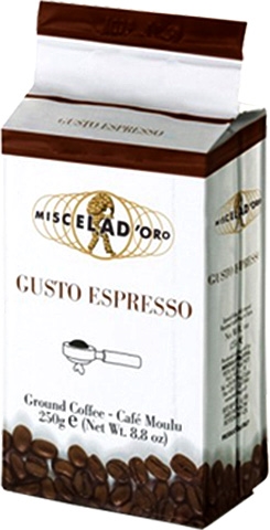Miscela dOro Gusto Espresso Ground Coffee - 8.8 oz. brick