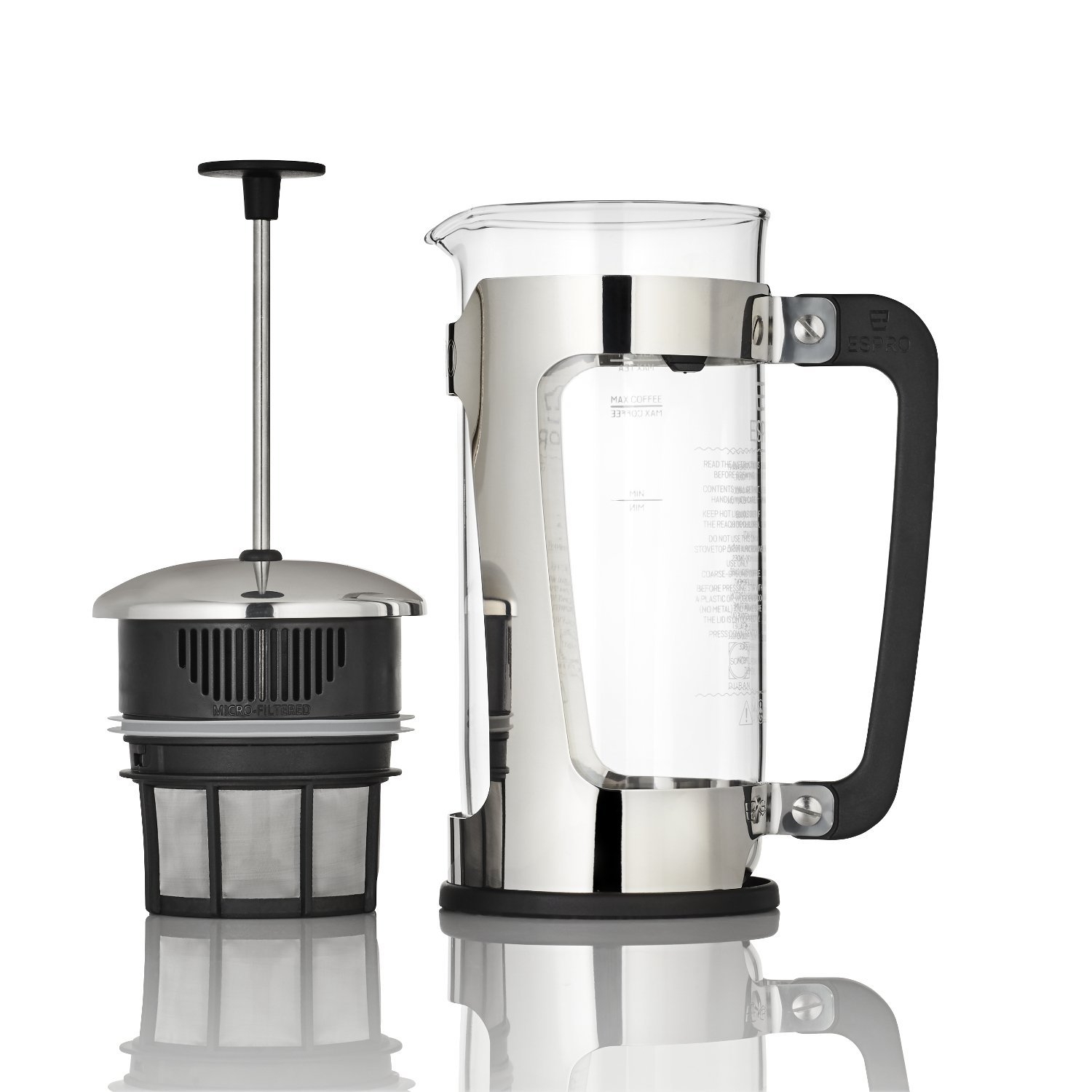 Espro P5 Coffee Press with Glass Beaker Glass Coffee Press